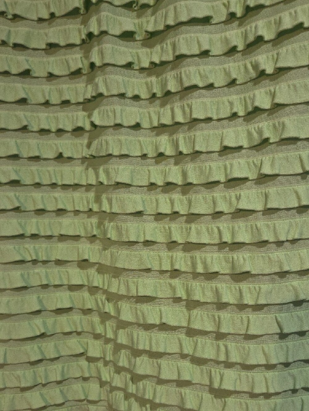 Tribal Lime Green Ruffle Tank Top - Picture 3 of 6